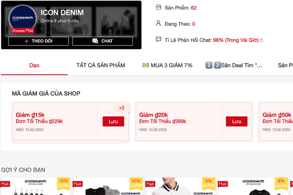 Icon Denim là thương hiệu quần áo Local Brand nổi tiếng