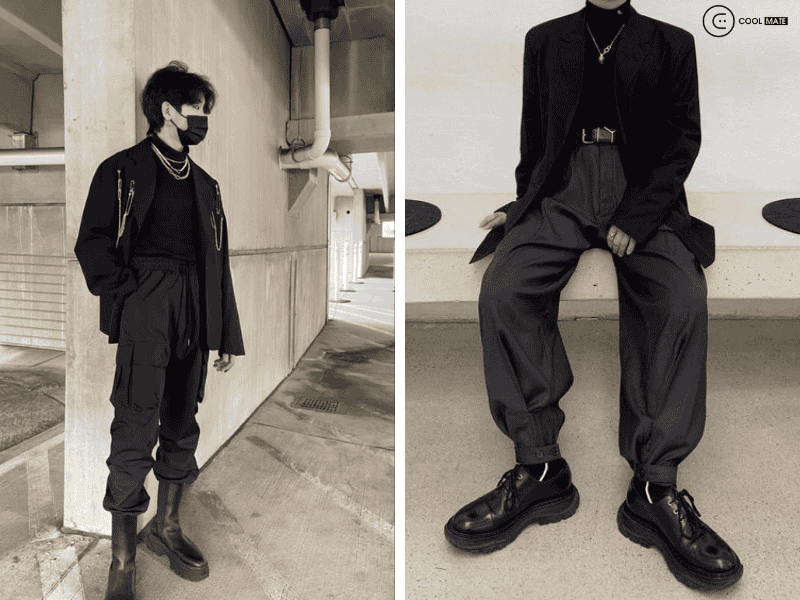 Blazer cực lịch sự, sang trọng mix cùng jogger cá tính(Nguồn Internet)-