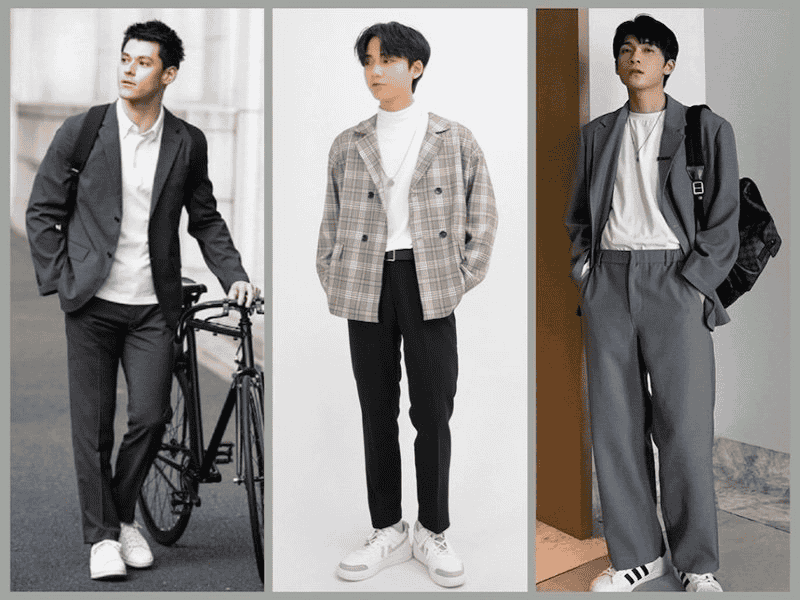 Áo blazer nam được may từ nhiều chất liệu