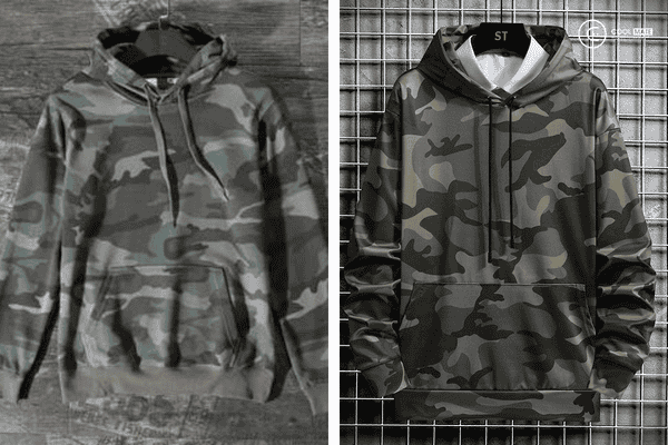 Áo khoác gió nam rằn ri kiểu Hoodie