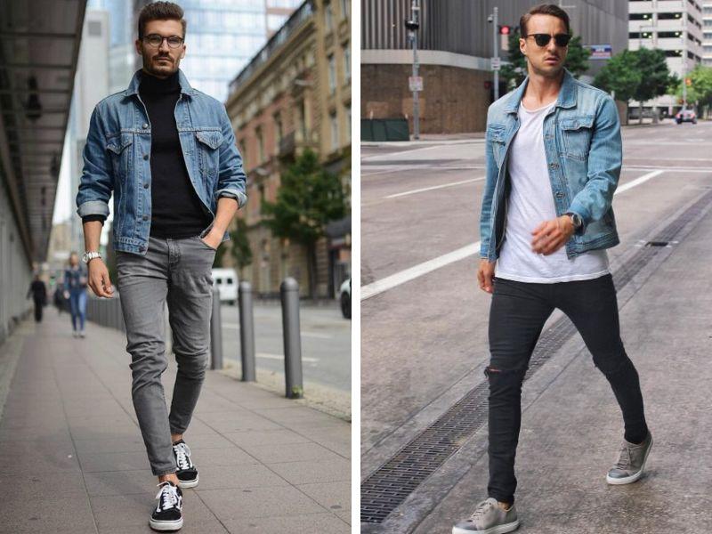 Phong cách thời trang Smart Casual cùng áo khoác jeans