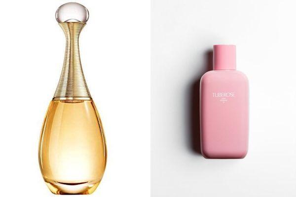 Dior J’adore và Zara Tuberose