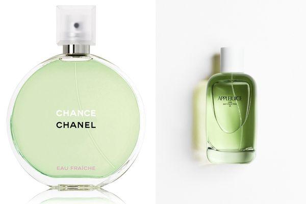 Chanel Chance và Zara Applejuice