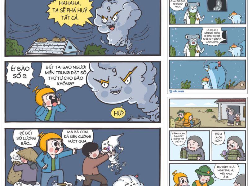 Comic strip truyền tải thông điệp