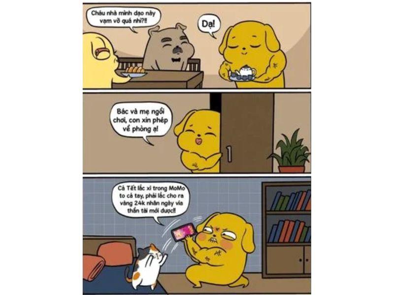 Các tác phẩm comic strip đa dạng