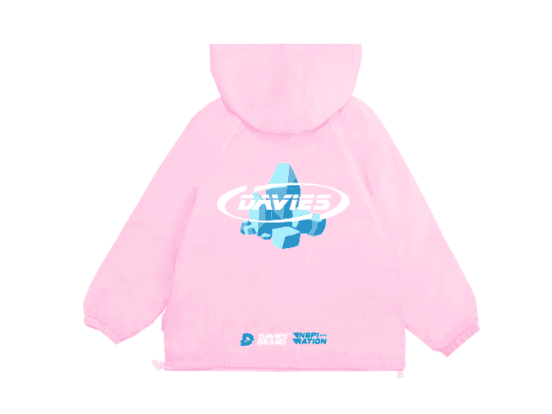 Hoodie hồng Local Brand Davies