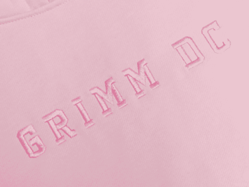 Hoodie hồng Local Brand Grimm DC