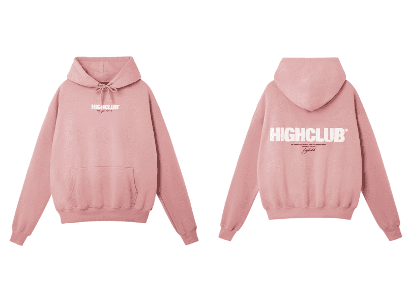 Hoodie hồng Local Brand HIGHCLUB