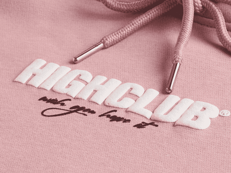 Hoodie hồng Local Brand HIGHCLUB