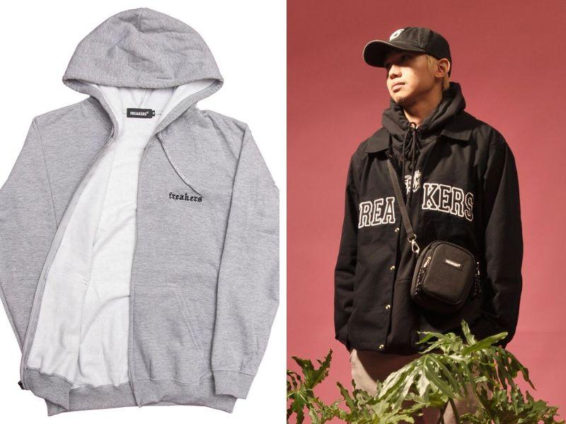 Áo hoodie của Freakers được thiết kế trẻ trung, phù hợp với nhiều dáng người