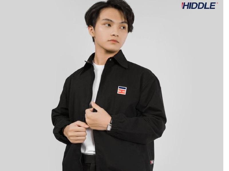Áo khoác gió HIDDLE, kiểu dáng đơn giản, chất lượng cao