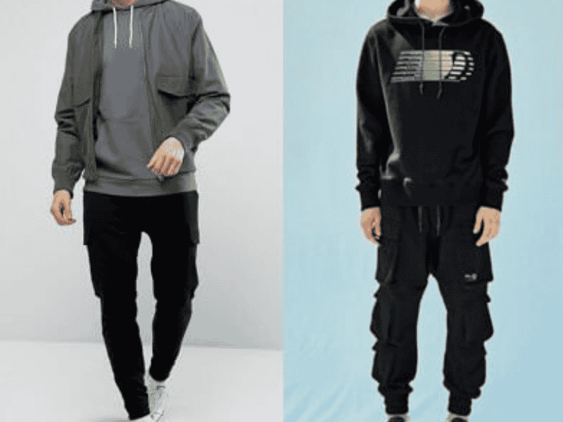 Phối đồ áo khoác lính mỹ + áo hoodie + quần túi hộp