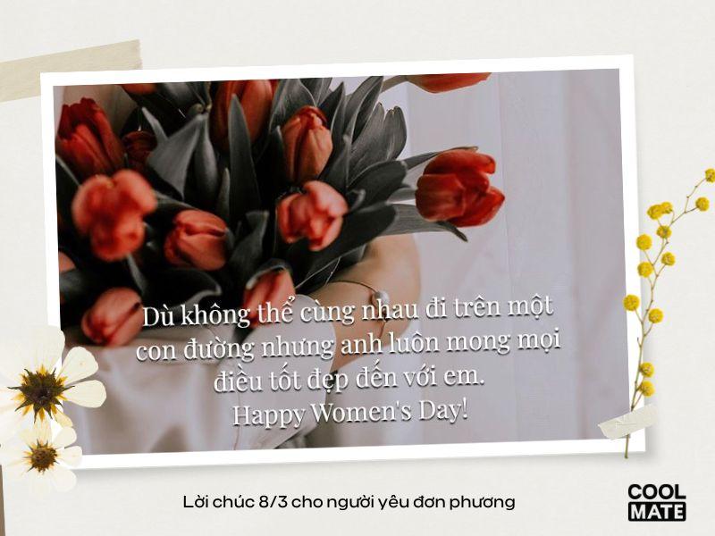 Lời chúc 8/3 cho người yêu đơn phương