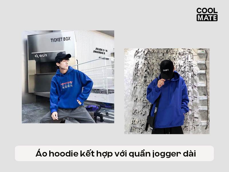 Áo hoodie + quần jogger dài