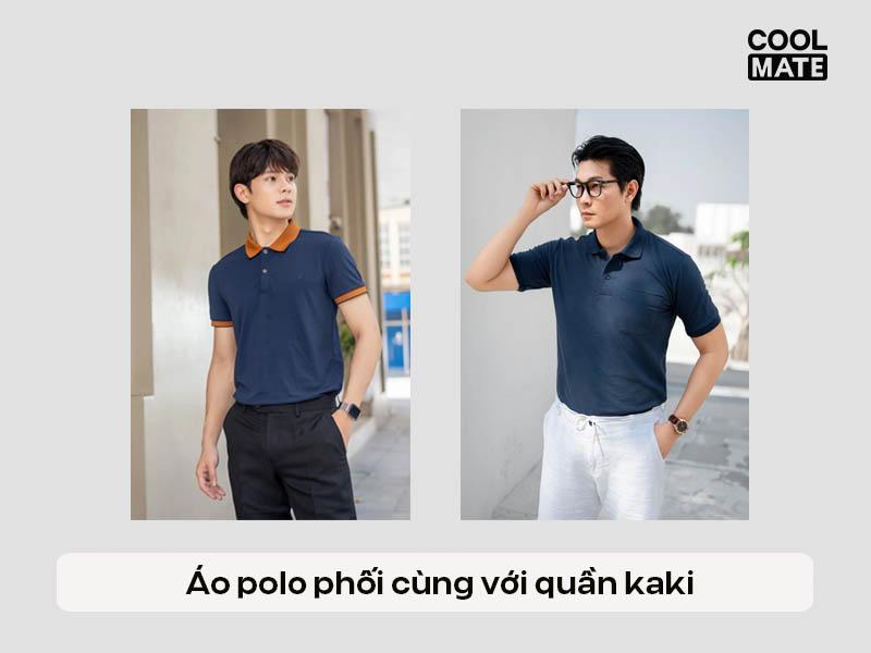 Áo polo + quần kaki
