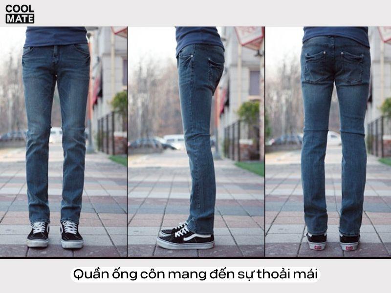Quần ống côn mang lại sự thoải mái