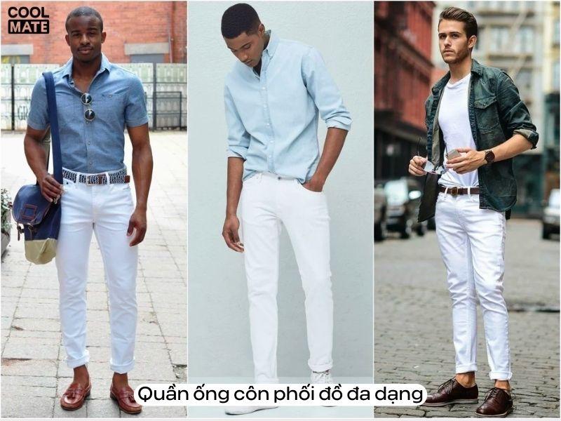 Có thể phối đồ đa dạng cùng quần ống côn