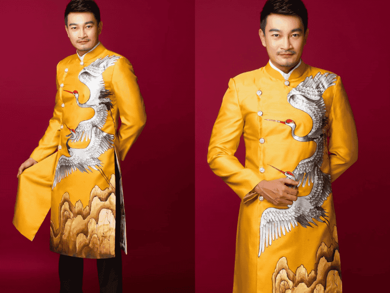Nhà may thuê áo dài nam sang trọng TPHCM - áo dài Hạnh