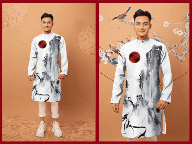Nhà may thuê áo dài nam nổi tiếng TPHCM - áo dài Hồng Hạnh