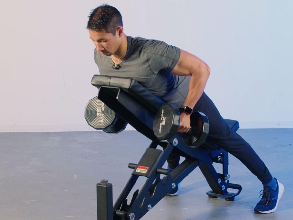 bài tập incline dumbbell row