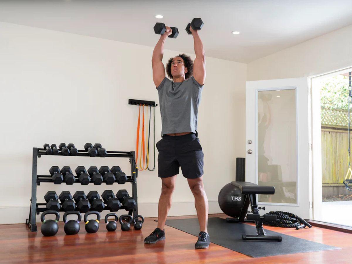 Dumbbell Push-Up to Press