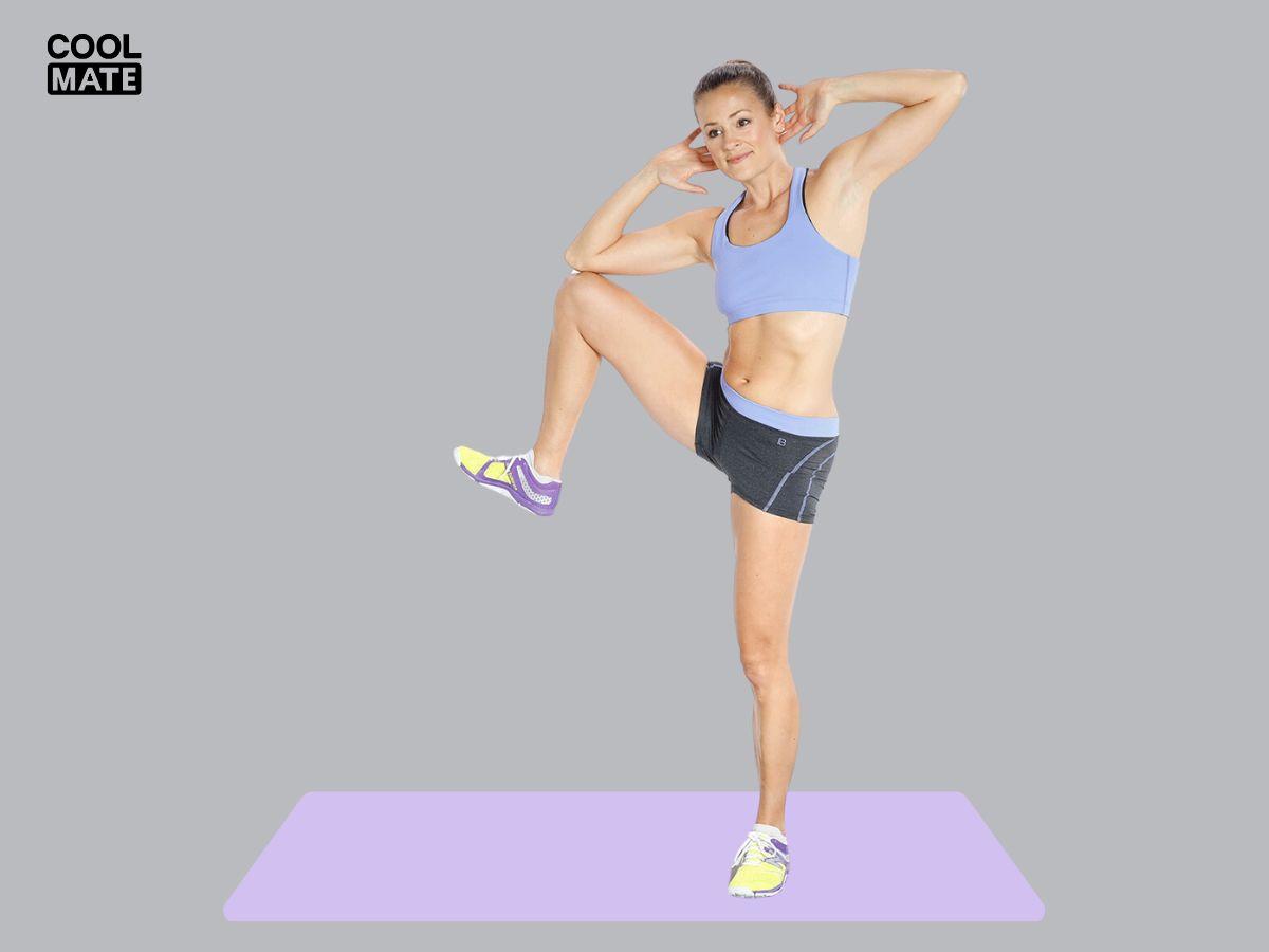 Động tác  Standing Side Crunch