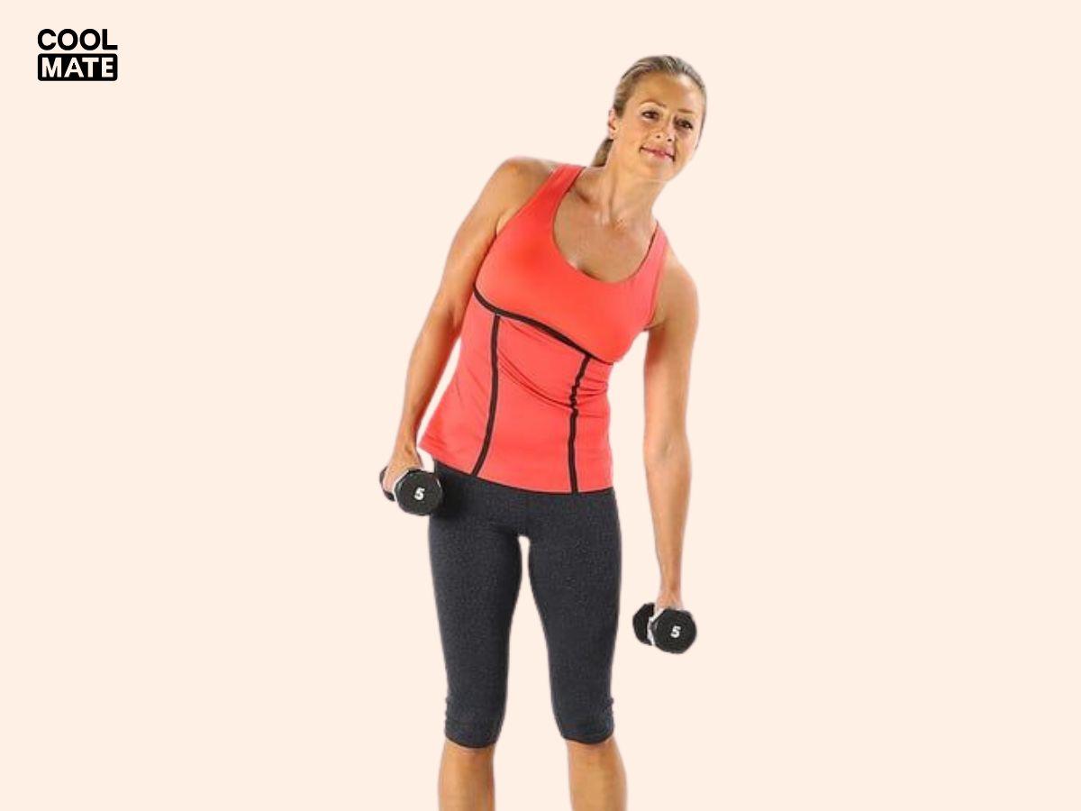 Động tác Dumbbell Side Bend