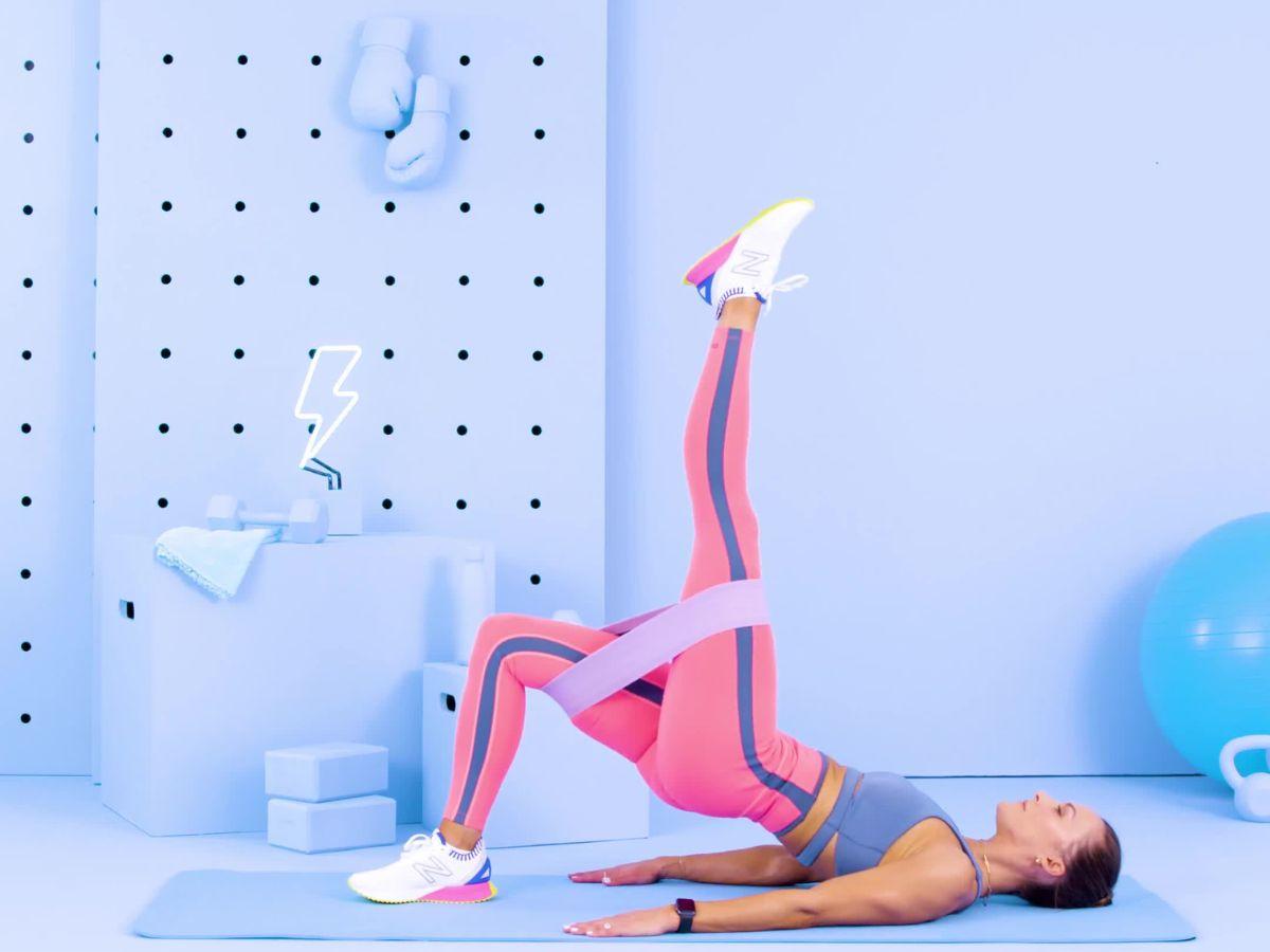 Single-Leg Band Glute Bridge