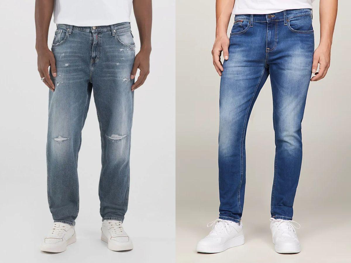 Tapered Fit có phần hông và đùi rộng trong khi Slim Tapered Fit có dáng ôm sát hơn