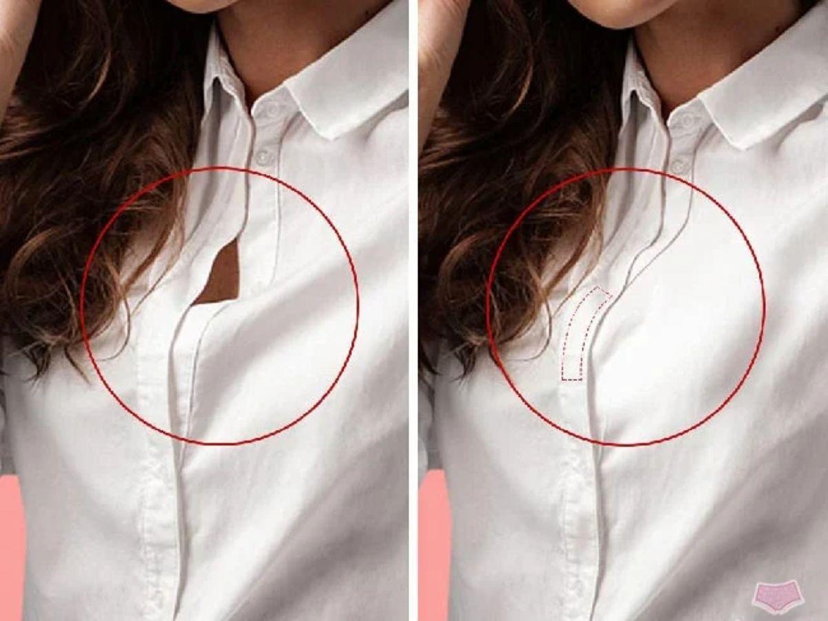 Ngực áo không nên có khoảng trống lớn