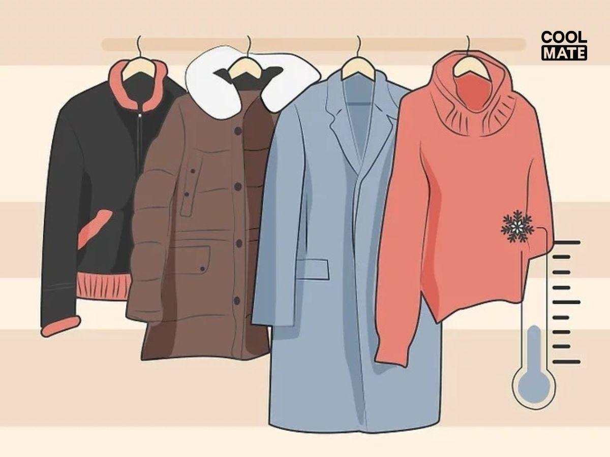 Cất áo khoác dạ ở môi trường mát mẻ, nhiệt độ ổn định