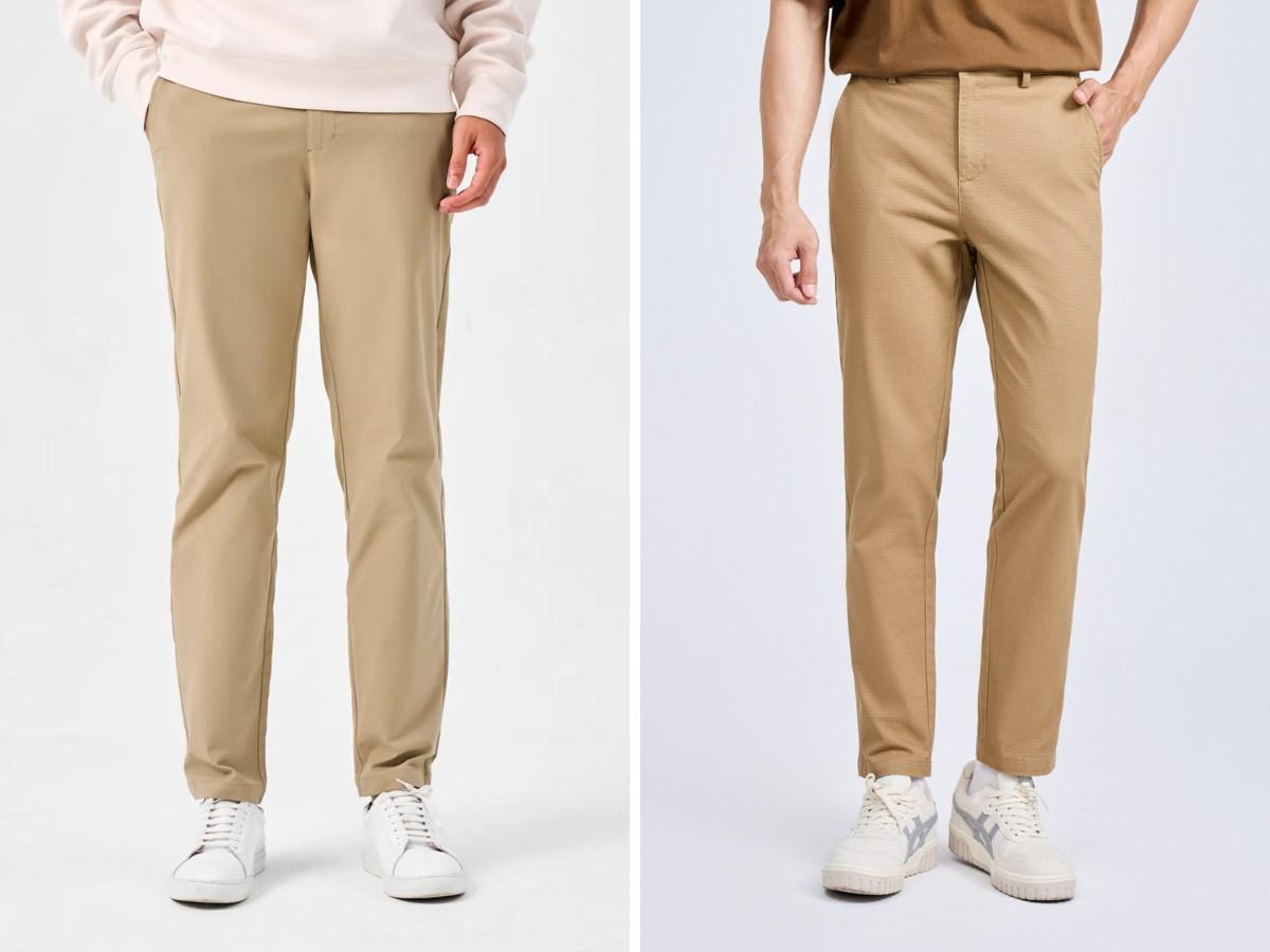 Quần kaki chuẩn có chất liệu cotton nhẹ nhàng, thoải mái vận động