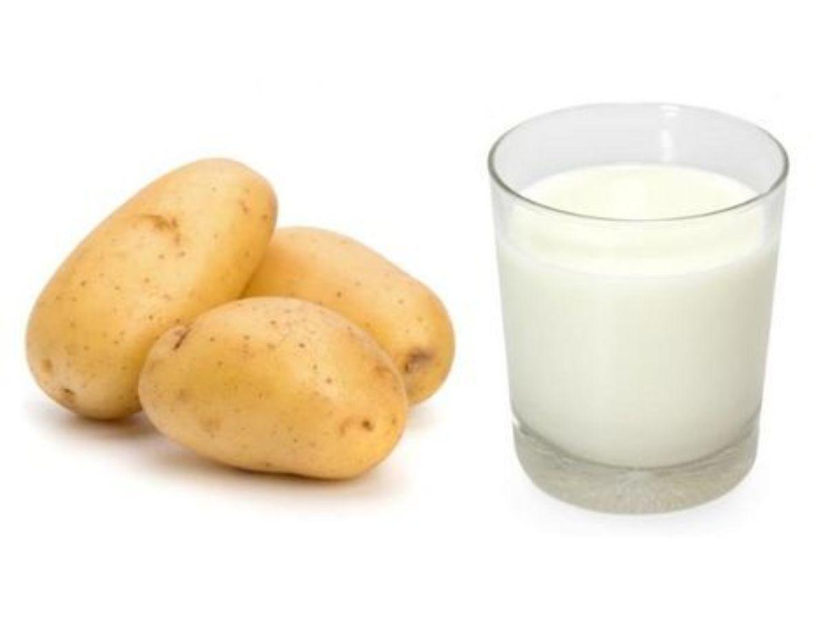 Cách làm trắng da tay khoai tây và sữa chua