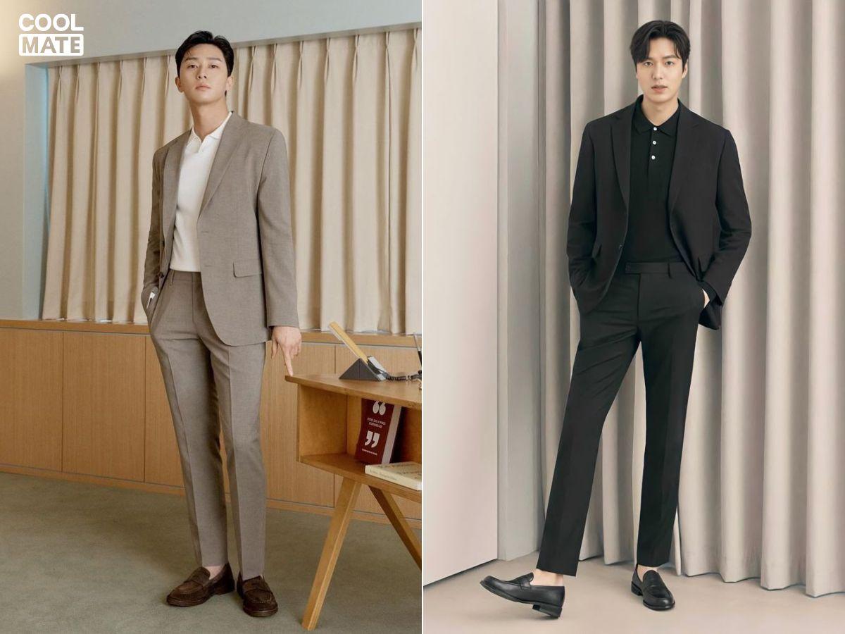Áo khoác blazer oversize phối cùng giày lười