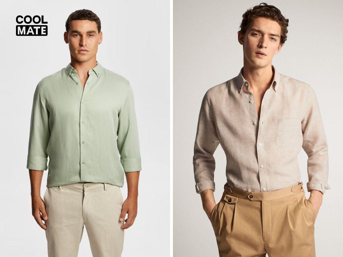 Gợi ý phối áo sơ mi phong cách business casual