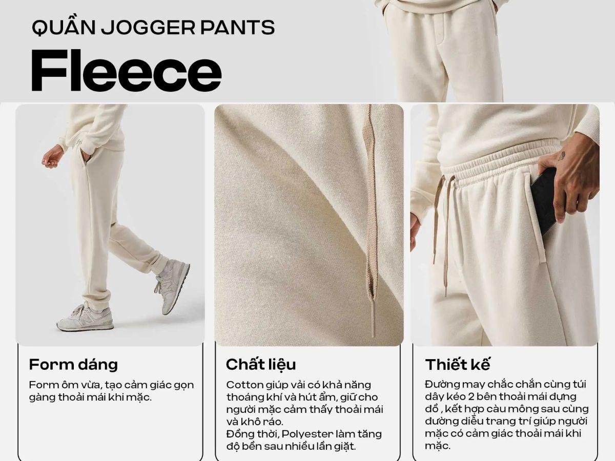  Trước khi mua quần jogger, bạn hãy kiểm tra chất liệu vải để đảm bảo độ bền, thoáng khí và thoải mái khi mặc