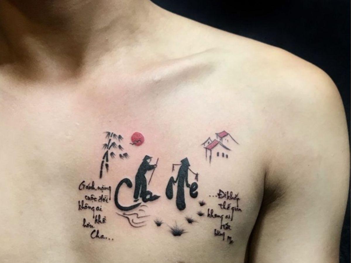 Hình xăm Cha mẹ như một cách nhắc nhở về đạo tròn chữ hiếu