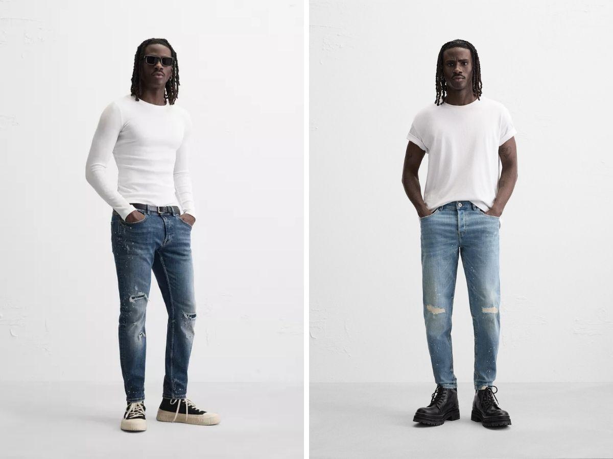 Quần Zara Distressed Skinny