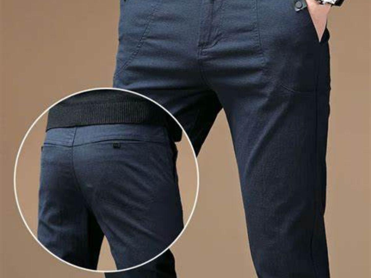 Mẫu quần kaki nam xanh biển năng động, trẻ trung