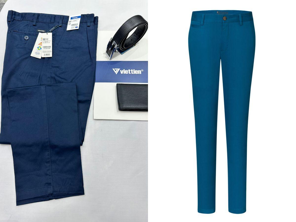 Các mẫu quần kaki nam Việt Tiến mang phong cách thanh lịch