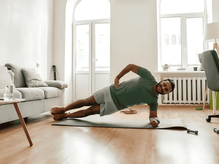 Side plank giúp cơ bụng săn chắc