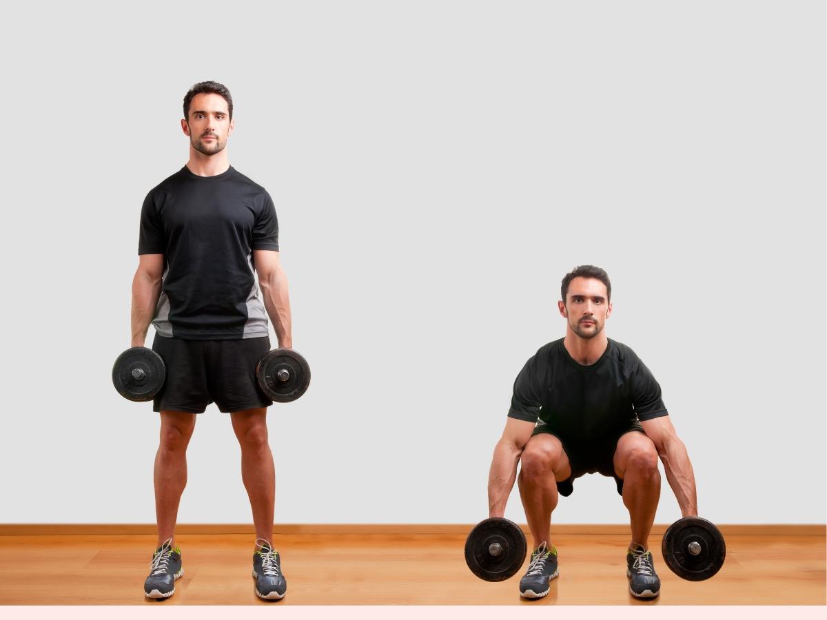 Dumbbell Squat – Bài tập chân kết hợp
