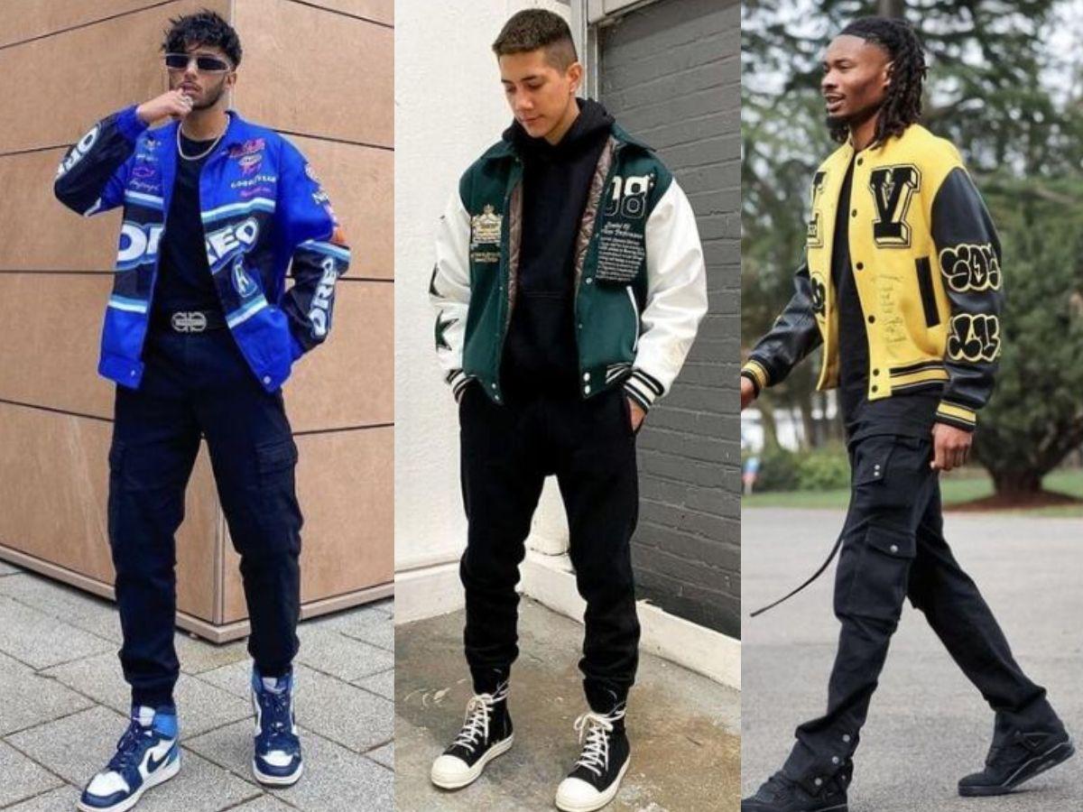 Phối áo khoác bóng chày với quần jogger đầy năng động