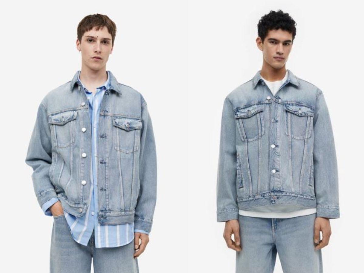 Quần jeans phối cùng áo denim jacket nam tone sur tone