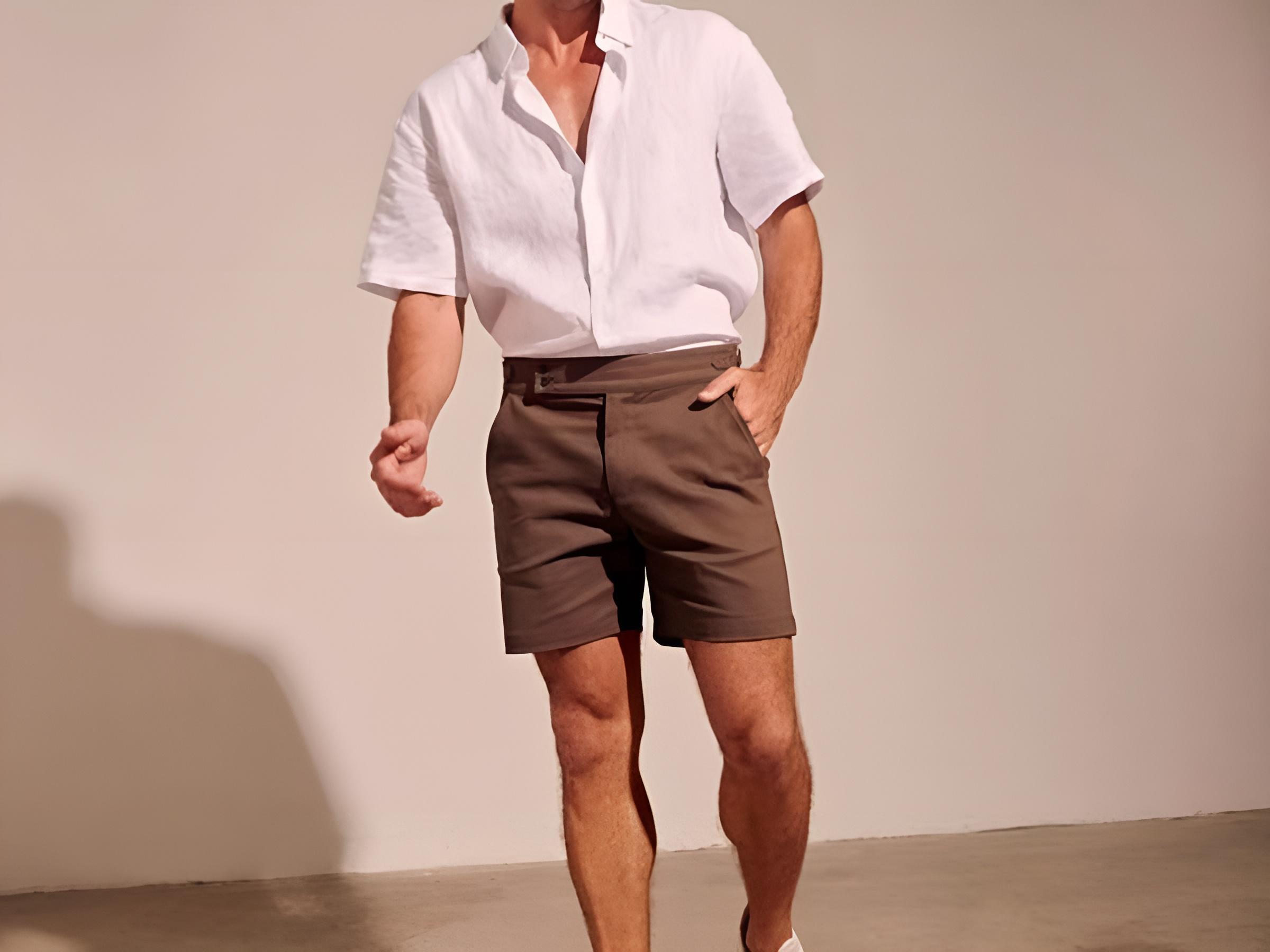 Độ dài của quần short kaki ảnh hưởng rất nhiều đến tổng thể trang phục