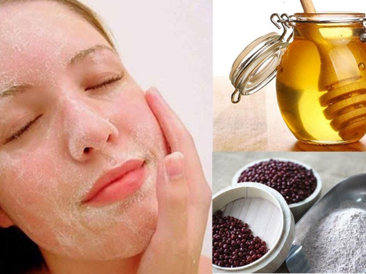 Công thức tẩy da chết với bột đậu đỏ và mật ong