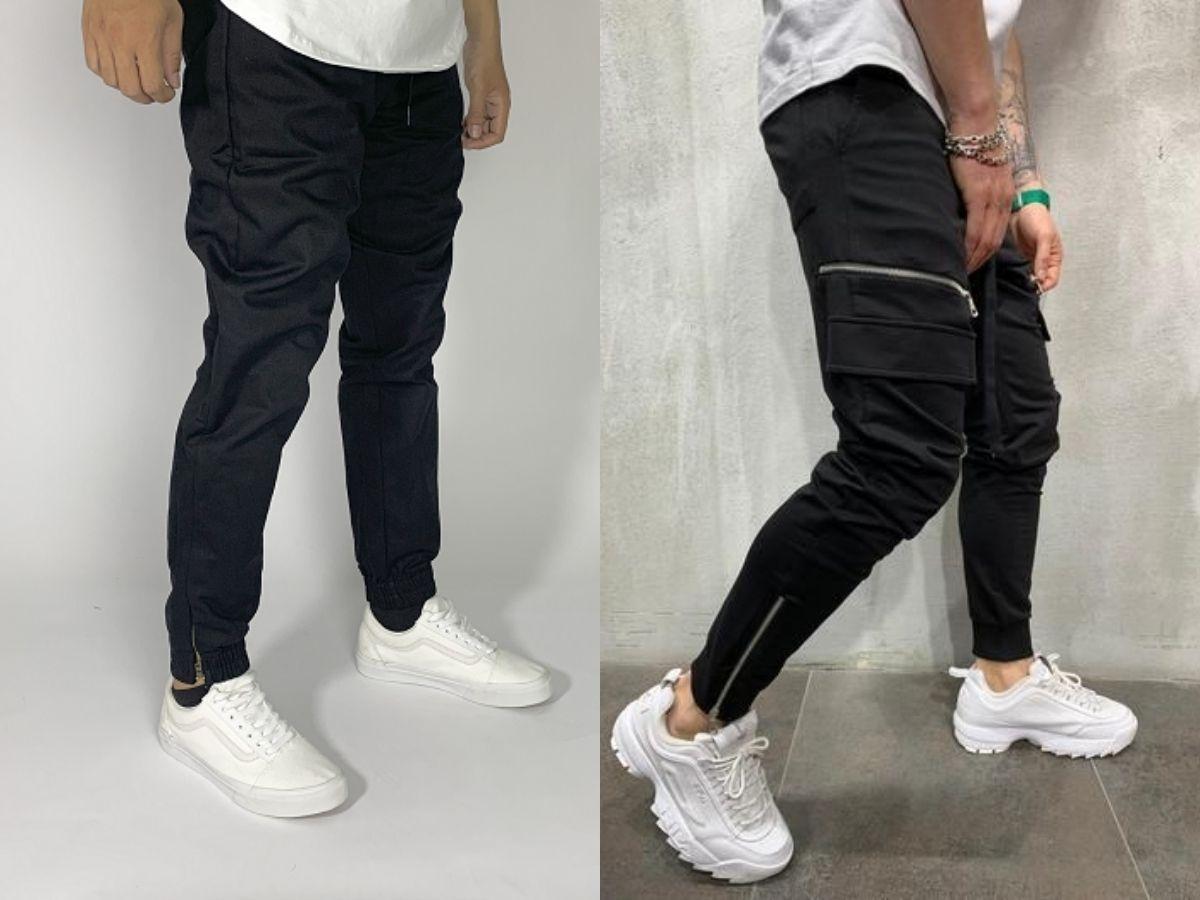Jogger khóa kéo sẽ có khóa kéo ở cổ chân