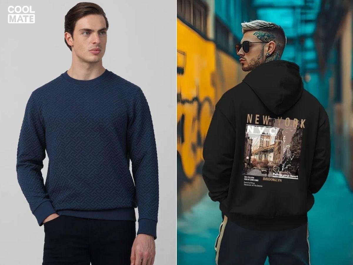 Chọn sweatshirt phù hợp với hoàn cảnh