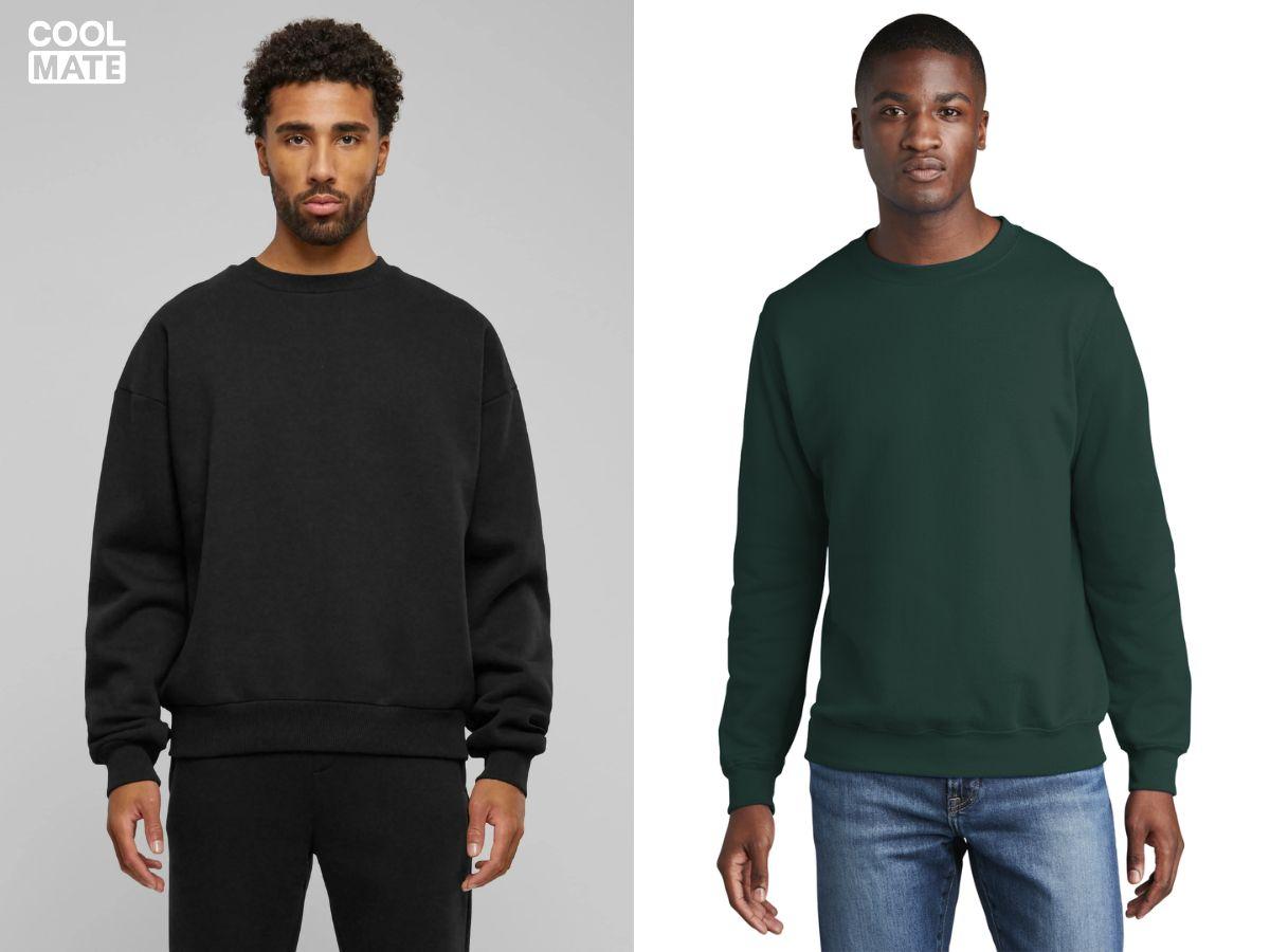 Chọn sweatshirt phù hợp với dáng người, màu da