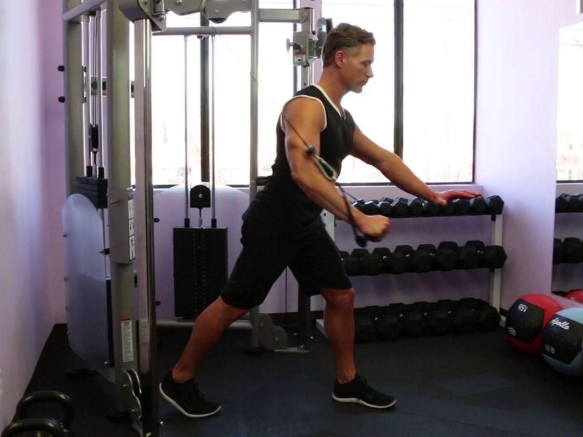 Single-arm Cable Decline Press